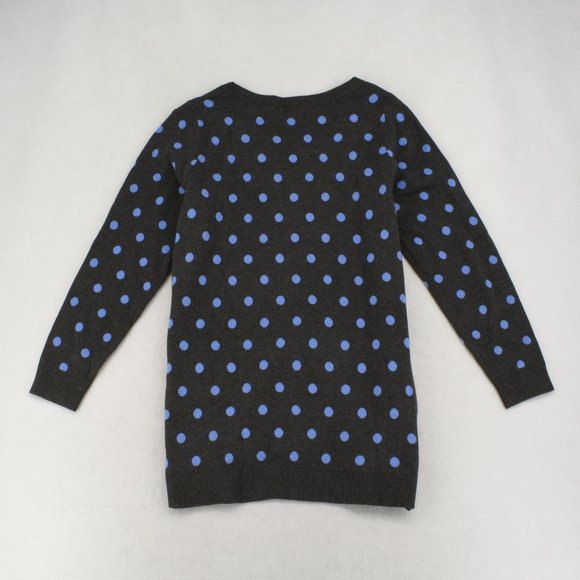 Charter Club Sweater Womens Plus Gray Polka Dot Crewneck Long Sleeve Pullover - Picture 7 of 8